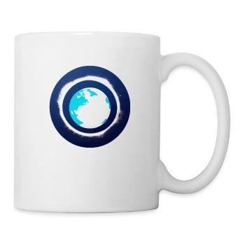 Mignon dessin animé représentation de la planète Terre 11 - Mug blanc - blanc - Droite