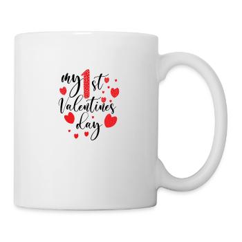 Mein erster Valentins Tag - Tasse - Weiß - Rechts