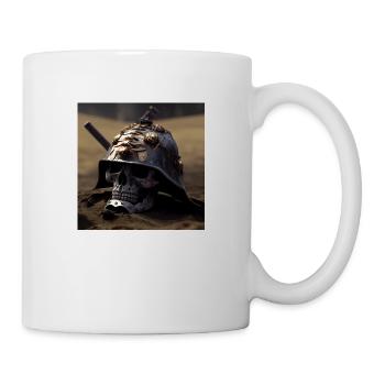 Samurai Melty Skull - Mug - white - Right