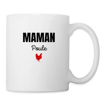 maman poule - Mug blanc - blanc - Droite