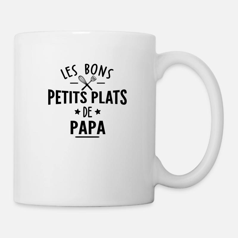 bons petits plats de papa / humour papa cuisinier - Mug blanc - blanc