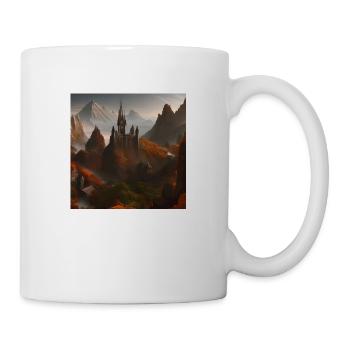 Château dans la montagne - Mug blanc - blanc - Droite