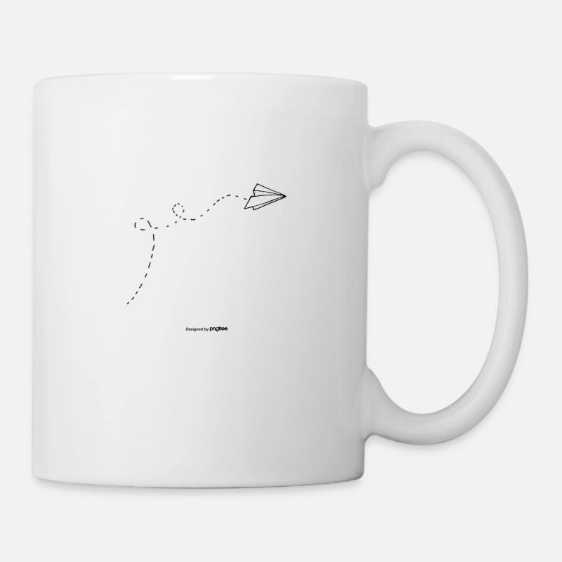 Papierflugzeug Papierflugzeug Flugzeug - Tasse - Weiß