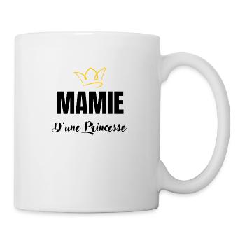 mamie d'une princesse - Mug blanc - blanc - Droite