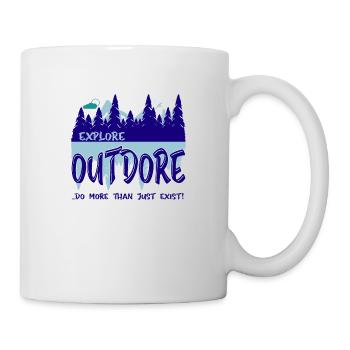 Adventure Travel Hiking Mountain - Tasse - Weiß - Rechts
