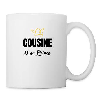 cousine d'un prince - Mug blanc - blanc - Droite