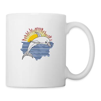 Delfin - Tasse - Weiß - Rechts