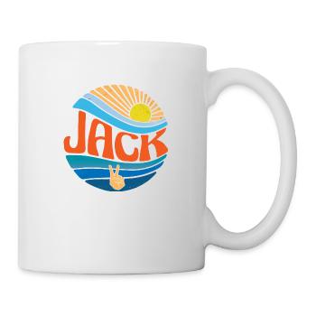 Jack Shirt Vintage Sunset Jack Groovy Tie Dye - Mug - white - Right