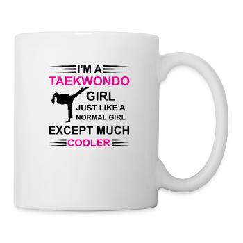 Taekwondo Girl black - Mug - white - Right