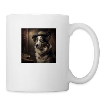 Schöner Hunde retro look! Für Hundeliebhaber! - Tasse - Weiß - Rechts
