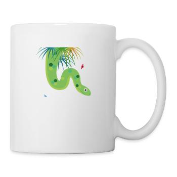 Schlange - Tasse - Weiß - Rechts