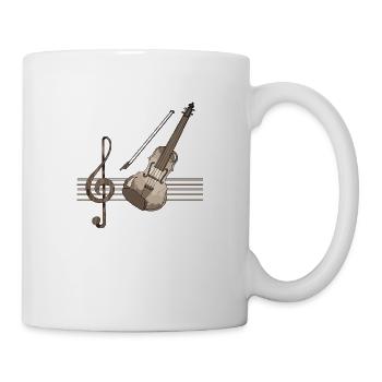 Violon - Mug blanc - blanc - Droite