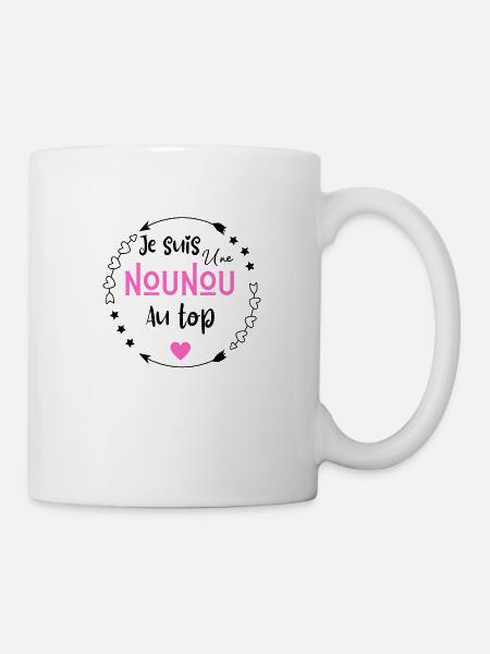 Je suis une nounou au top - Mug blanc - blanc