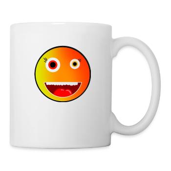 Verrückter Emoji für jedermann! - Tasse - Weiß - Rechts