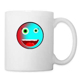 Verrückter Emoji für jedermann! - Tasse - Weiß - Rechts
