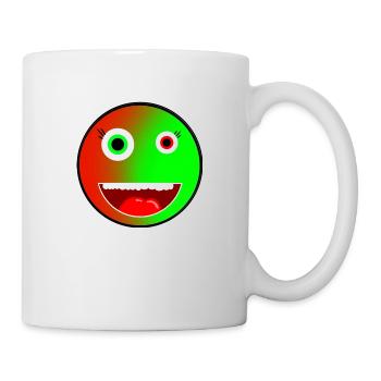 Verrückter Emoji für jedermann! - Tasse - Weiß - Rechts