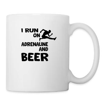 Marathon Triathlon Running jogging Biking Cycling - Mug - white - Right