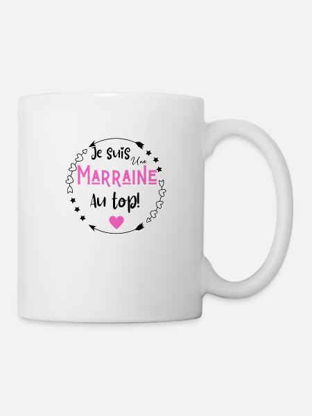 Je suis une marraine au top - Mug blanc - blanc