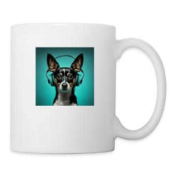 Beautiful dog retro look! For dog lovers! - Mug - white - Right