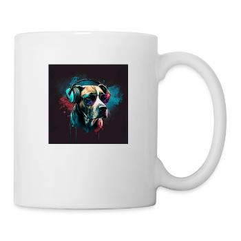 Schöner Hunde retro look! Für Hundeliebhaber! - Tasse - Weiß - Rechts