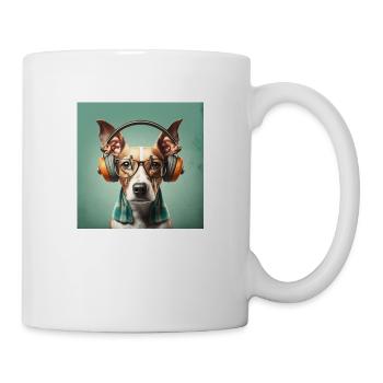 Schöner Hunde retro look! Für Hundeliebhaber! - Tasse - Weiß - Rechts