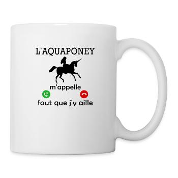 l aquaponey m appelle / humour aquaponey - Mug blanc - blanc - Droite