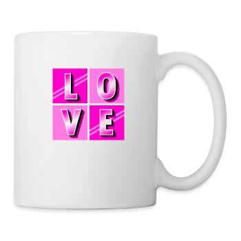 LOVE - Tasse - Weiß - Rechts