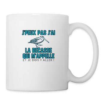 La bécasse m’appelle - Mug blanc - blanc - Droite