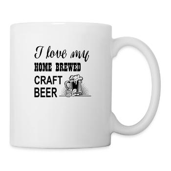 Bier Wein Whiskey Schnaps Alkohol - Tasse - Weiß - Rechts