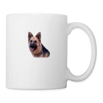 Deutscher Schäferhund - Tasse - Weiß - Rechts