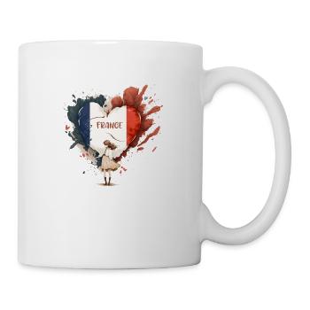 LOVE FRENCH - Mug blanc - blanc - Droite