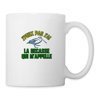 J’peux pas j’ai la bécasse qui m’appelle - Mug blanc - blanc - Droite