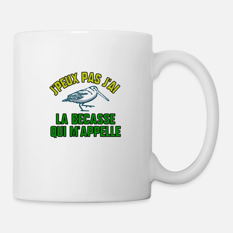 J’peux pas j’ai la bécasse qui m’appelle - Mug blanc - blanc