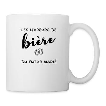 Les livreurs de bière du futur marié. EVG. Drôles - Mug blanc - blanc - Droite