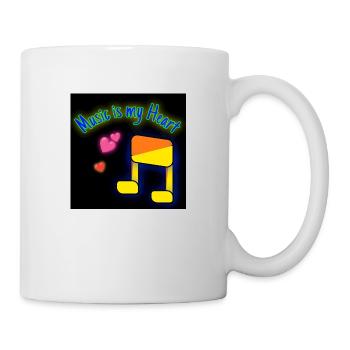 Music is my Heart - Tasse - Weiß - Rechts