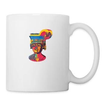 Le Pop Art du Pharaon de Warhol - Illustration IA - Mug blanc - blanc - Droite