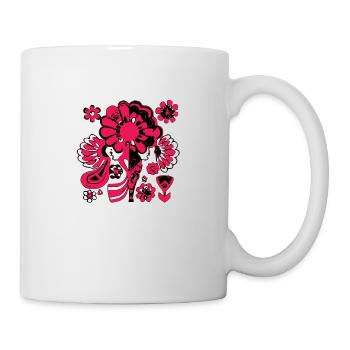 Fleurs des années 70 - Mug blanc - blanc - Droite
