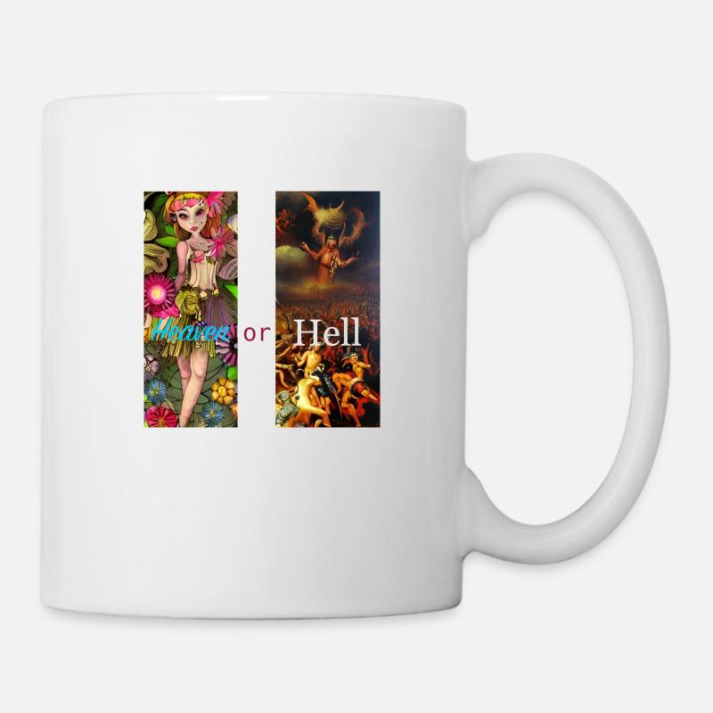 Heaven and Hell Paintings - Mug - white