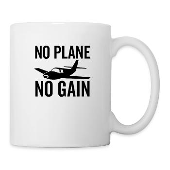 No Plane No Gain - Mug - white - Right