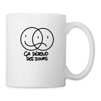 humeurs - Mug blanc - blanc - Droite