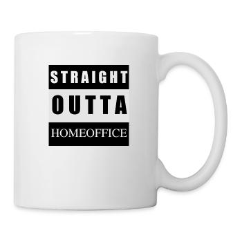 Homeoffice Shirt - Tasse - Weiß - Rechts