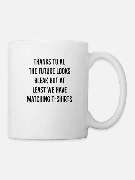 arbeitslos spruch - Tasse - Weiß