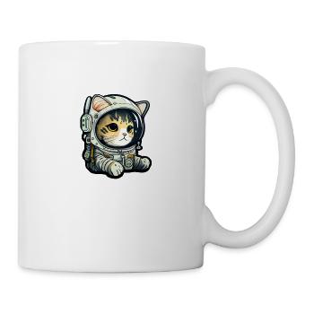 Meownaut astronaut cat for cat daddy - Mug - white - Right