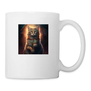 Katze im Mystischen Tarot Karten Design! - Tasse - Weiß - Rechts