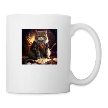 Katze im Mystischen Tarot Karten Design! - Tasse - Weiß - Rechts