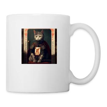 Katze im Mystischen Tarot Karten Design! - Tasse - Weiß - Rechts