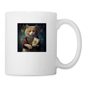 Katze im Mystischen Tarot Karten Design! - Tasse - Weiß - Rechts