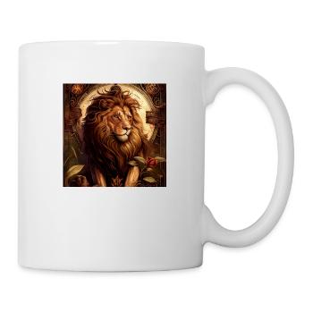 Löwe im Mystischen Tarot Karten Design! - Tasse - Weiß - Rechts