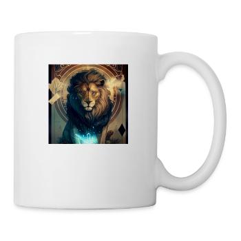 Löwe im Mystischen Tarot Karten Design! - Tasse - Weiß - Rechts