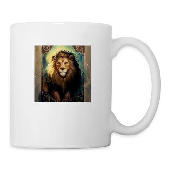 Löwe im Mystischen Tarot Karten Design! - Tasse - Weiß - Rechts